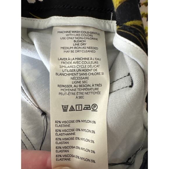 MAEVE Anthropologie The Colette Wide Leg Crop Pant Floral Size 29 - Picture 11 of 11